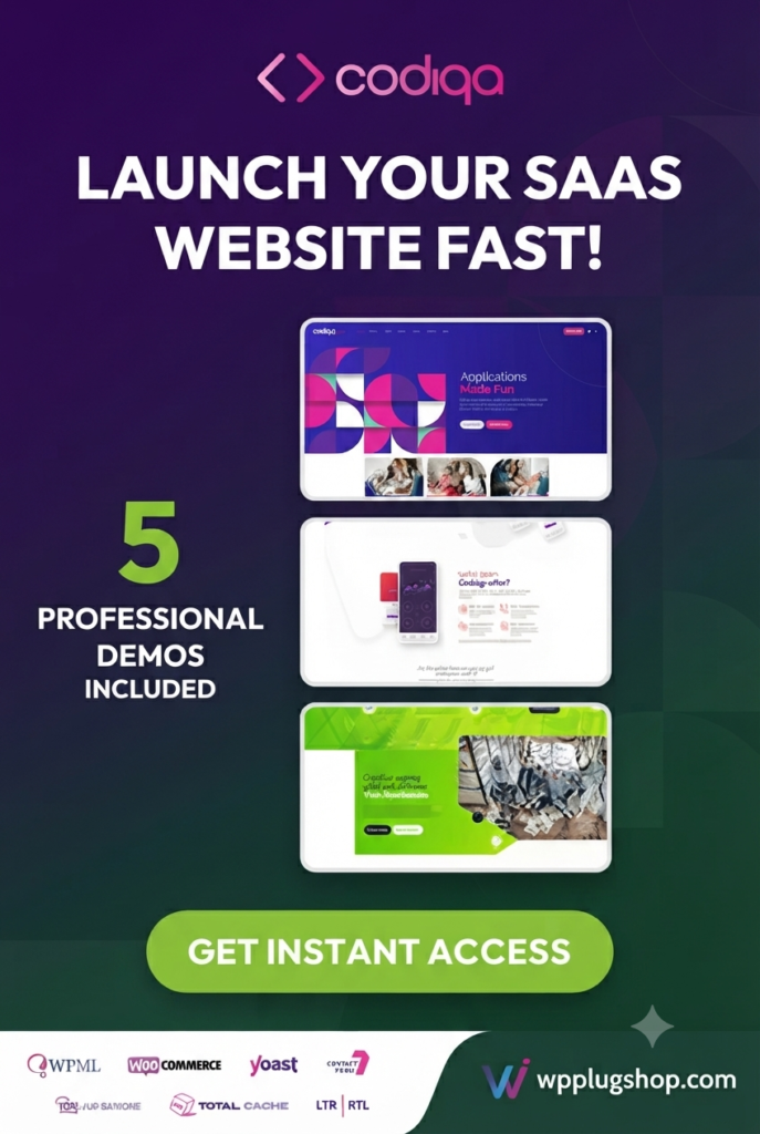 Codiqa – Software & App WordPress Theme | SaaS, Startup & Digital Product Website Theme