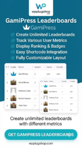 GamiPress Leaderboards 1.5.6 – WordPress User Ranking Plugin