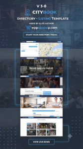 CityBook Directory Listing WordPress Theme – Business Directory & City Guide Website Builder