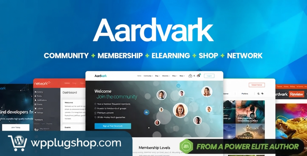 Aardvark – Community, Membership & BuddyPress WordPress Theme