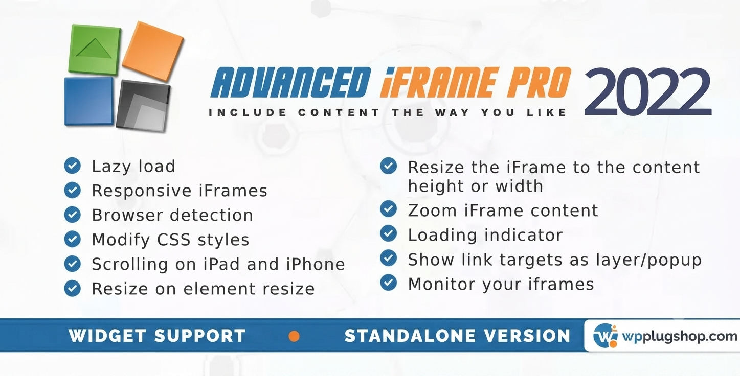 Advanced iFrame Pro – WordPress Advanced iFrame Embed Plugin