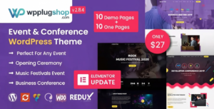 Eventeo WordPress Theme – Event & Conference Management, Booking & Schedule Website Theme