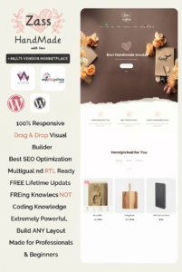 Zass – WooCommerce Theme for Handmade Artists, Artisans, and Creators