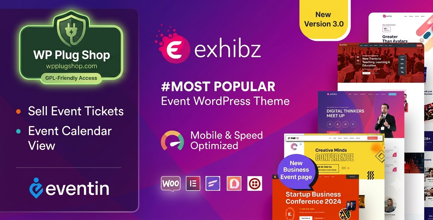 Exhibz – Event & Conference WordPress Theme for Elementor