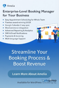 Amelia 9.6.2 – Enterprise-Level WordPress Appointment Booking & Scheduling Automation Plugin