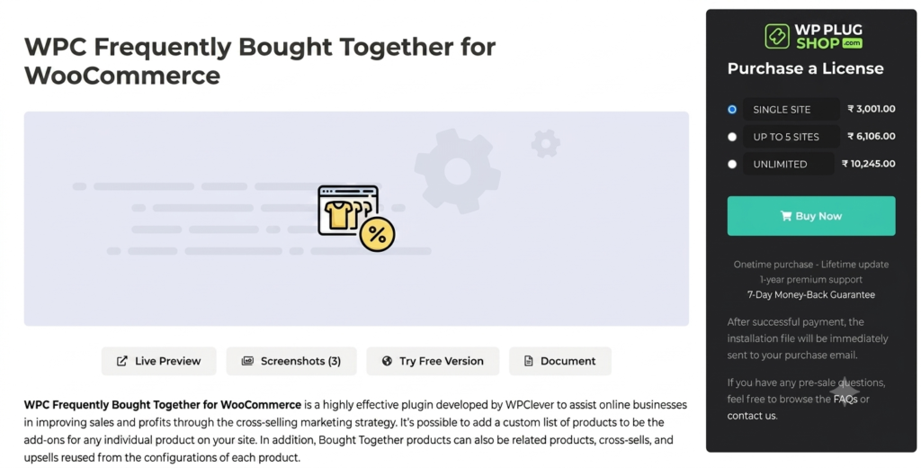 WPC Frequently Bought Together for WooCommerce – Smart Product Bundling & Upsell Plugin