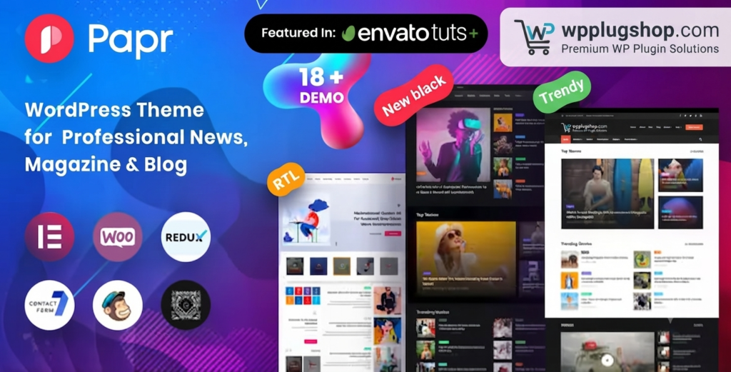 Papr – News Magazine WordPress Theme