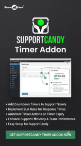 SupportCandy Timer Addon 3.2.0 | Ticket Time Tracking & SLA Monitor