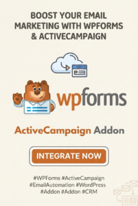 WPForms ActiveCampaign Addon for WordPress – CRM & Email Marketing Automation