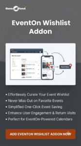 EventON Wishlist Addon 1.2.1 | Save & Bookmark Events in WordPress