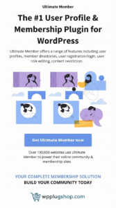 Ultimate Member Core – Community & User Profile Plugin for WordPress