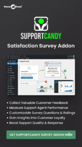 SupportCandy Satisfaction Survey Addon 3.2.5 | CSAT Feedback System
