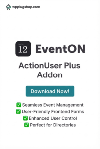 EventON ActionUser Plus Addon – Paid Event Submission with WooCommerce