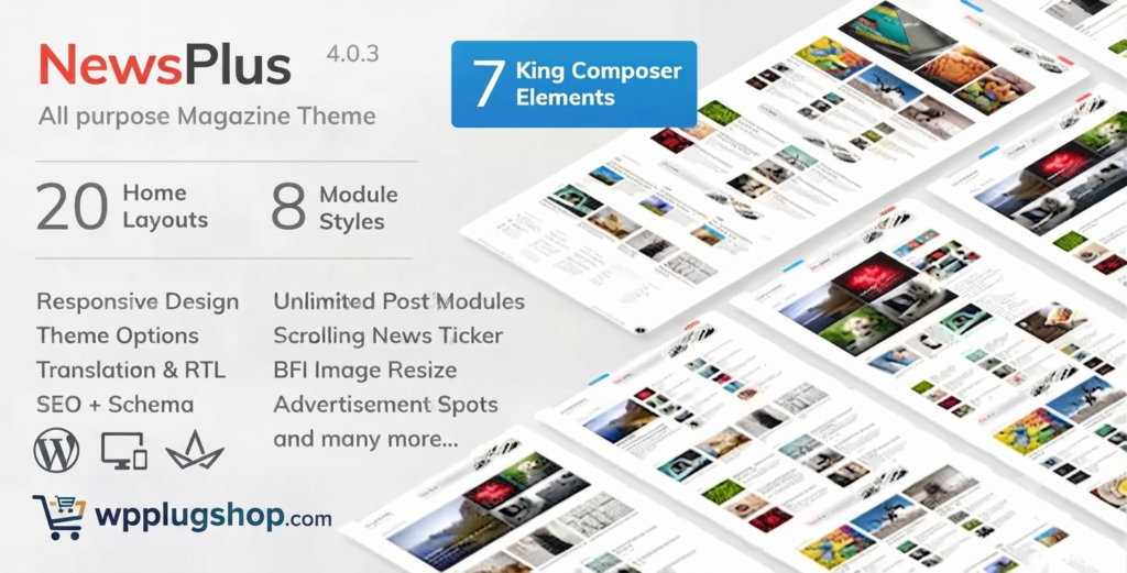 NewsPlus – News & Magazine WordPress Theme | Responsive Editorial & Newspaper Theme