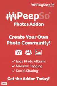 PeepSo Photos Addon for WordPress – Community Photo Uploads, Albums & Gallery Plugin