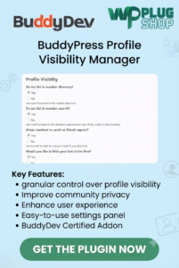 BuddyPress Profile Visibility Manager – User Privacy & Profile Access Control Plugin