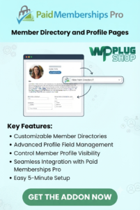 Member Directory and Profile Pages Addon – Paid Memberships Pro Plugin