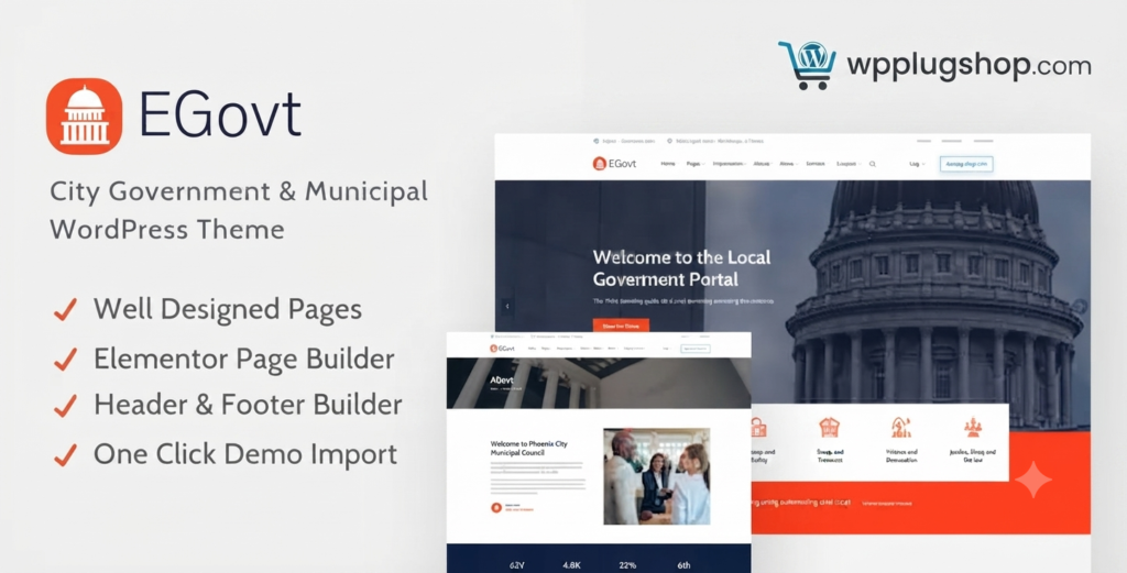 EGovt – City Government WordPress Theme