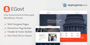 EGovt – City Government WordPress Theme