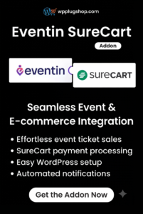 Eventin SureCart 1.0.2 – SureCart Integration for Event Ticket Sales