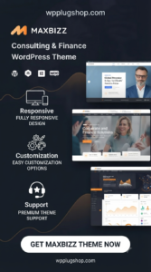 Maxbizz Theme 1.2.3.18 – Consulting & Financial Elementor WordPress Theme for Business Growth