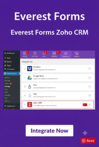 Everest Forms Zoho CRM Integration – WordPress Lead Automation Plugin