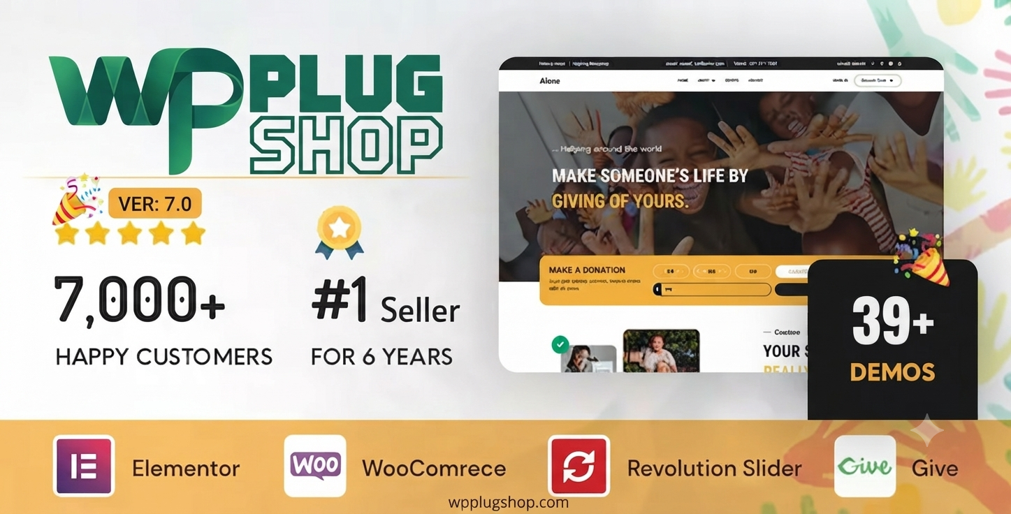 Alone Charity WordPress Theme – Multipurpose Non-Profit & Fundraising Solution