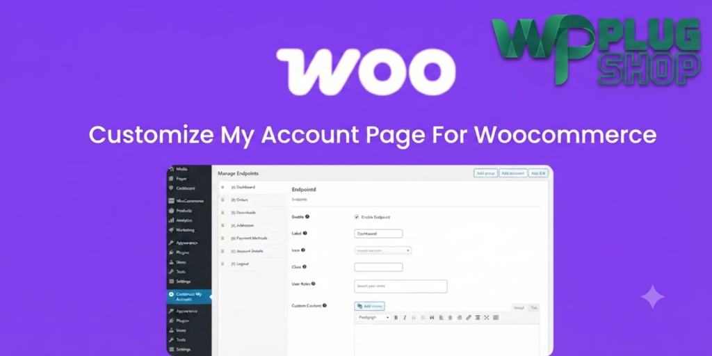 ✅ Customize My Account Page for WooCommerce – Customer Dashboard Customization Plugin