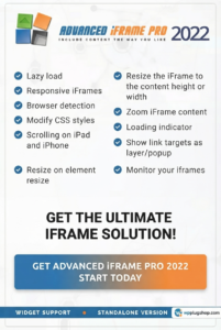 Advanced iFrame Pro – WordPress Advanced iFrame Embed Plugin