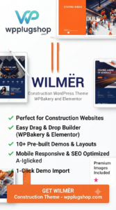 Wilmër Theme – Construction, Architecture & Building Company WordPress Theme