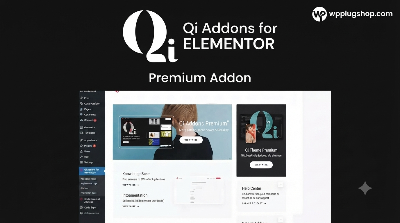 Qi Addons for Elementor Premium: 150+ Professional Design Widgets & Toolkit