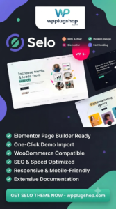 Selo – SEO & Digital Marketing Agency WordPress Theme for Elementor
