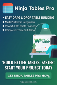 Ninja Tables Pro WordPress Plugin – Advanced Responsive Data Tables