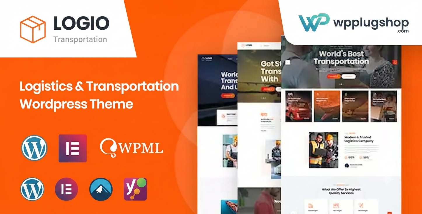 Logio Theme – Logistics & Transportation WordPress Theme 1.0 | Elementor & WooCommerce Ready