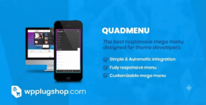 QuadMenu – Advanced WordPress Mega Menu & Responsive Navigation Plugin for WooCommerce