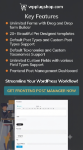Frontend Post Submission Manager – WordPress Frontend Post Submission Plugin