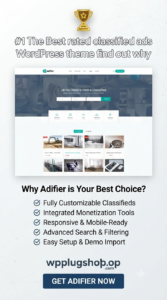 Adifier Theme 4.0.0 – Classified Ads & Marketplace WordPress Theme for OLX-Style Listing Websites