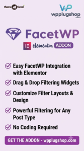 FacetWP Elementor Addon – AJAX Search & Dynamic Filtering for Elementor