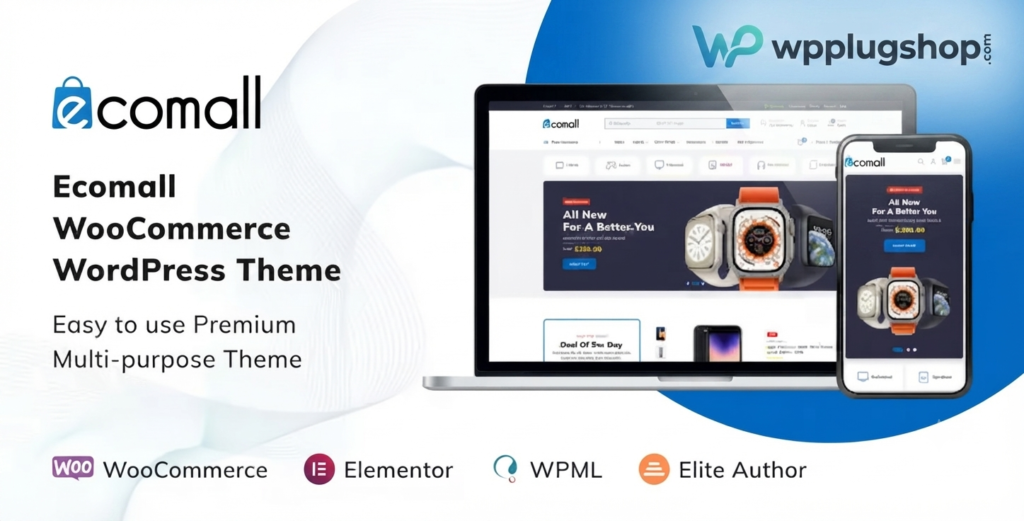 Ecomall Theme 1.3.3 – Elementor Electronics WooCommerce Theme