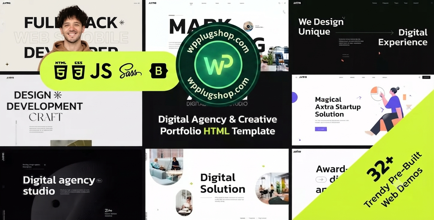 Axtra Theme – Digital Agency Creative Portfolio WordPress Theme