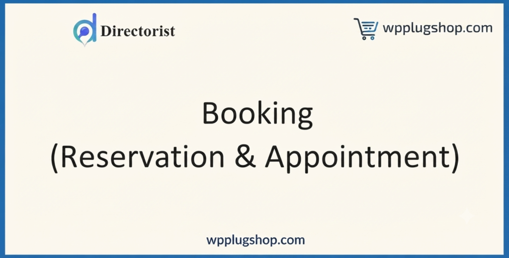 Directorist - Booking, Reservation & Appointment Extension