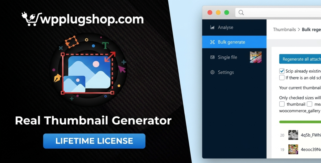 Real Thumbnail Generator – Advanced WordPress Image Regeneration & Cleanup