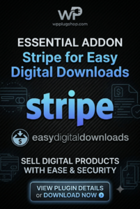 Easy Digital Downloads Stripe Payment Gateway Addon | On-Site Checkout & Subscriptions