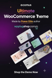 Ecomus Multipurpose WooCommerce Theme – Modern eCommerce & Elementor Solution