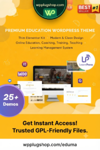 Eduma Education WordPress Theme – LMS & Online Course Website Builder