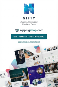 Nifty Business Consulting WordPress Theme – Corporate Website Solution