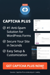 Captcha Plus 5.1.5 | WordPress CAPTCHA, Anti-Spam & Form Security Plugin
