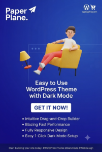 Paper Plane – Modern WordPress Blog Theme for Bloggers, Writers & Online Magazines