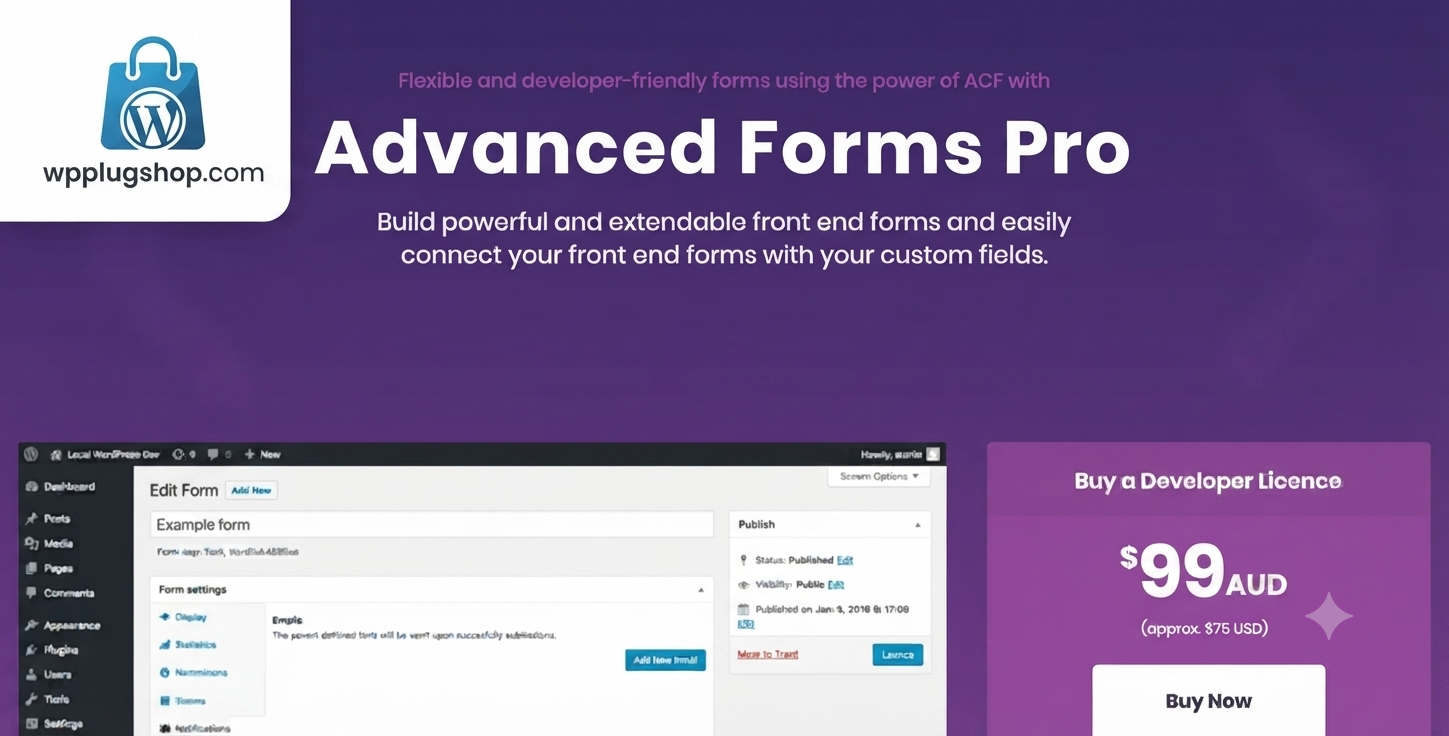 Advanced Forms Pro for ACF – Premium WordPress Front-End Form Builder