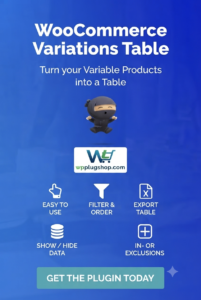 WooCommerce Variations Table 1.3.13 – Product Variation Table Plugin